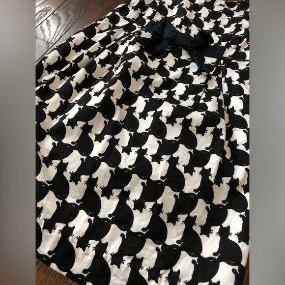 Lilly Pulitzer Girls 6Y Black/White Evie Fancy Fest Cat Design Shift Dress - EUC - Picture 3 of 11